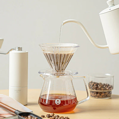 Crystal Eye Brewer Set PCTG Dripper 02 Transparent Black